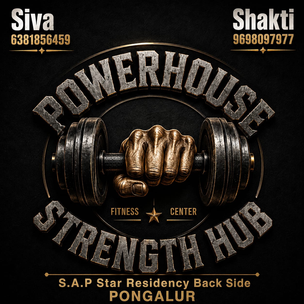 Powerhouse Strength Hub fitness centre, Pongalur